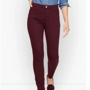 Talbots Flawless High Waist Jegging Burgundy 16P
